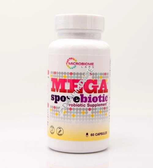 Microbiome Labs MegaSporeBiotic 60 Capsules - Probiotic EXP 09/2026