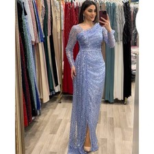 Evening Dresses Wedding Guest Dresses Special Off-shoulder Line A Sequins Prom