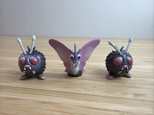 Vintage Pokémon TOMY Nintendo CGTSJ Venomoth Venonat Collectible 1999 GEN 1