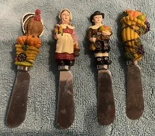 Boston Warehouse Set of 4 Spreaders Thanksgiving Handle