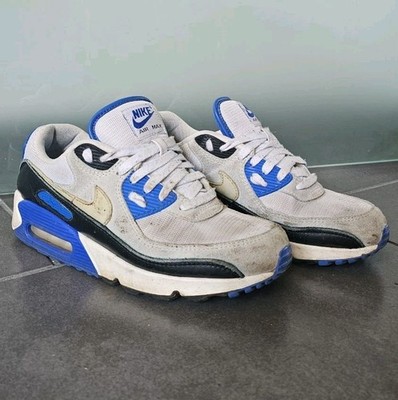 Nike Air Max 90 Classic Gr. 42  Leder / Stoff Beige Blau sehr guter Zustand 