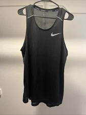 Nike Dri Fit Miler Running Tank AJ7562-010 Men's Size XL