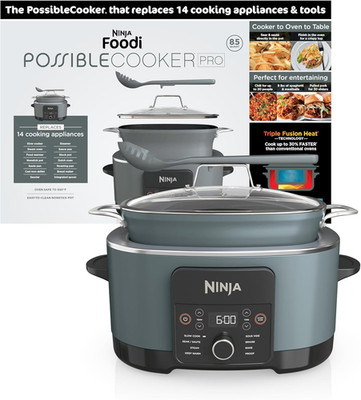 Ninja Foodi PossibleCooker PRO, 8.5qt Multi-Cooker Sea Salt Grey MC1001