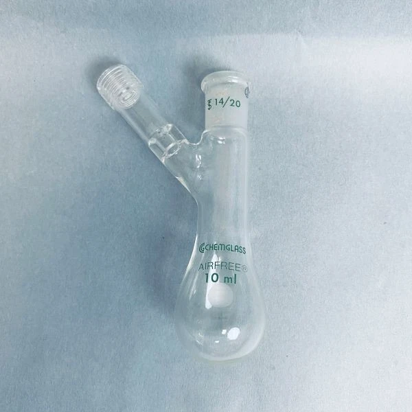 Chemglass Airfree Schlenk Reaction Flask 10 ml 14/20 Outer Joint Lot of 3 Flasks - Image 2 of 4