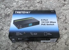 New TRENDnet TPE-S44 / TPE-S44/A 8-Port 10/100 Mbps PoE Ethernet Switch