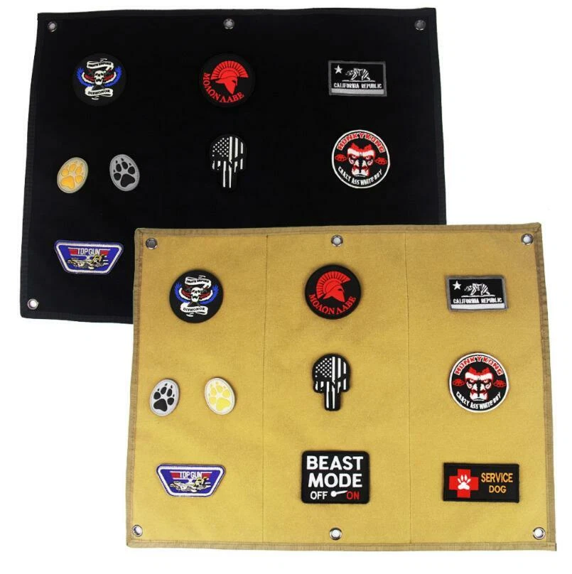 Tactical Military Patch Holder Organizer Badge Display Board Wall Hanging  Panel