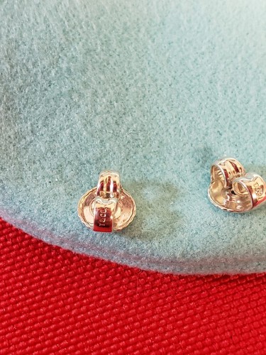 Tiffany & Co Elsa Peretti Sterling Silver Circle Stud Earrings - Picture 4 of 10