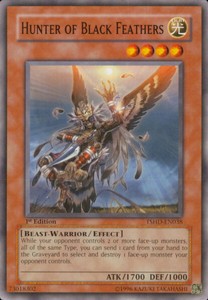 Hunter of Black Feathers - TSHD-EN038 - Common - 1st Edition x3 - Near Mint