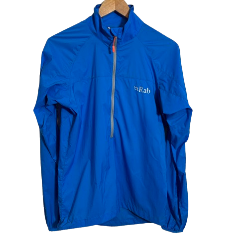 Rab Windveil Pull On Chaqueta Empacable Para Hombres S Azul 1/4 Cremallera Pullover Manga Larga - Imagen 1 de 11