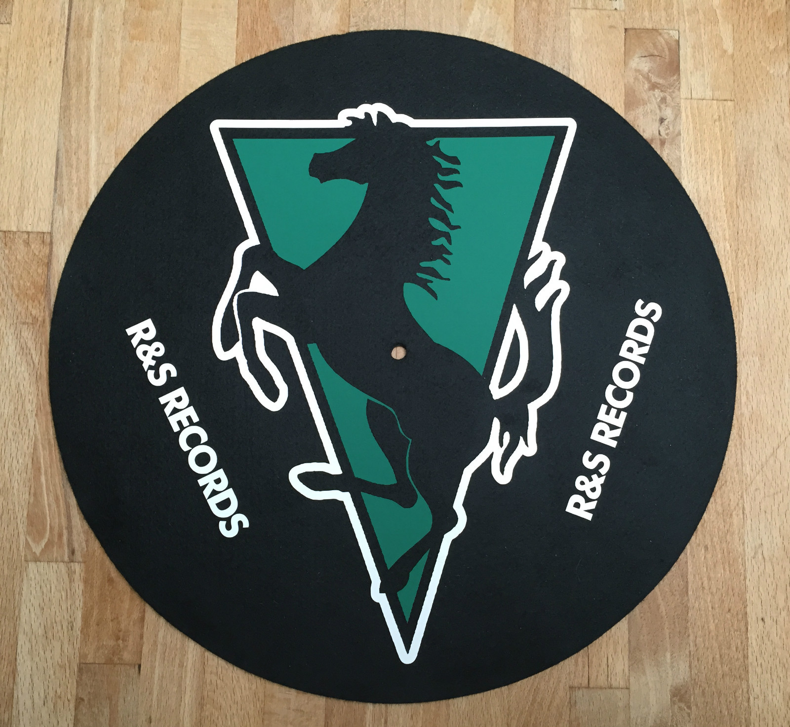 R&S RECORDS DJ SLIPMATS / SLIP MATS X 2 TECHNICS STANTON TECHNO