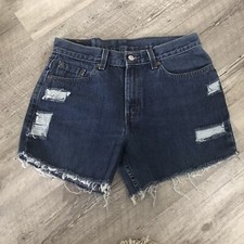 VTG Levi's 515 Cut Off Shorts Womens Sz 10 Denim Jean Blue Denim USA Made