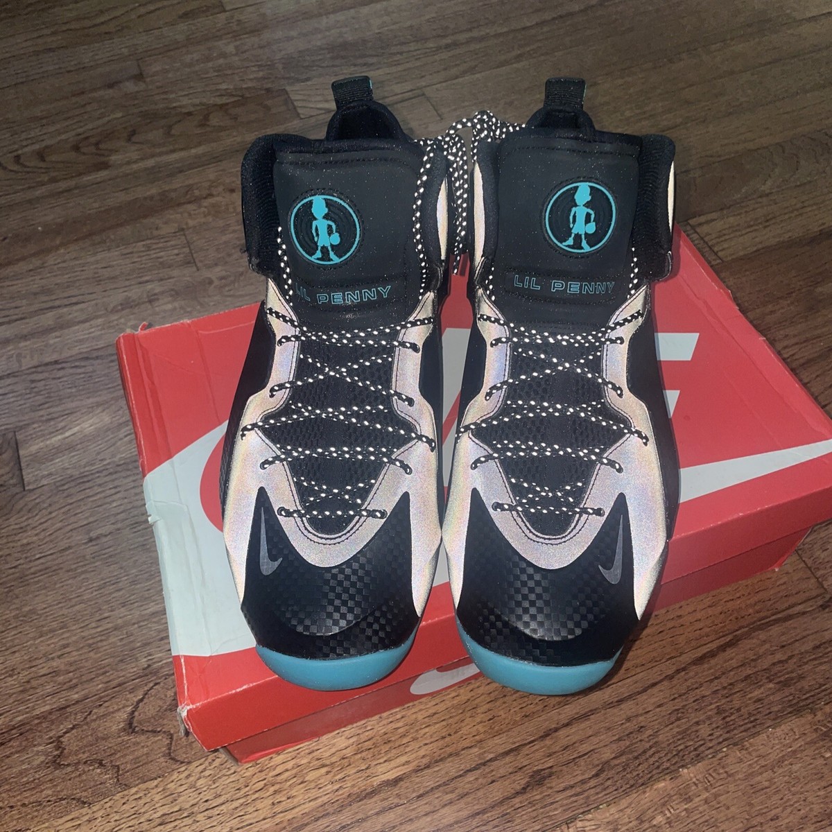 Nike Flight Lil Penny Posites size 9.5 US Mens color Hyper Jade 2014 Nike Lil Penny Posite “Hyper Jade” Men main image 4