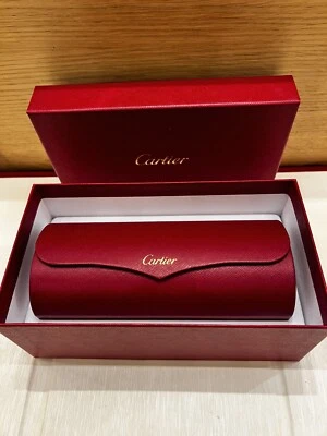 Cartier Rotes Seltenes HARTES Brillenetui Inkl. Microfaser ‼️NEU 100% authentic - Bild 1 von 4