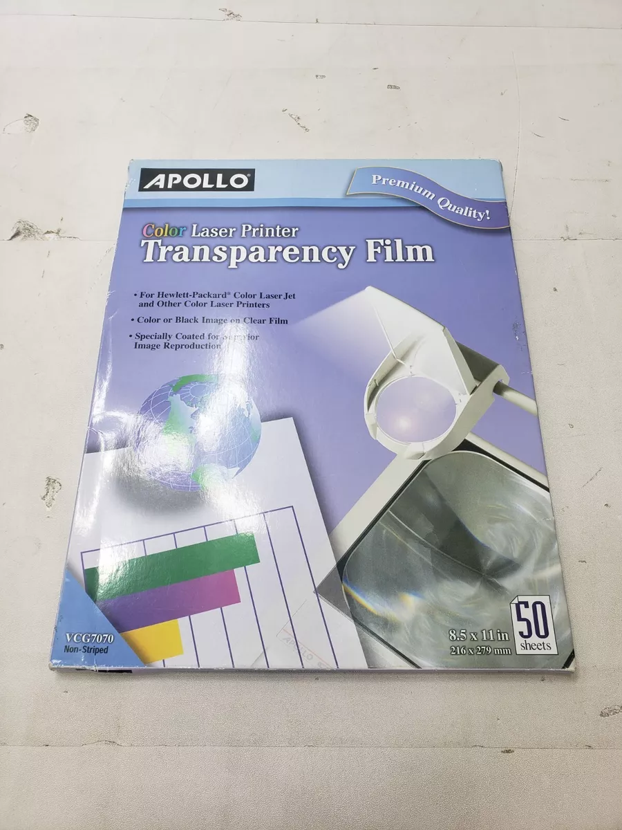 Color laser printer transparency sales film