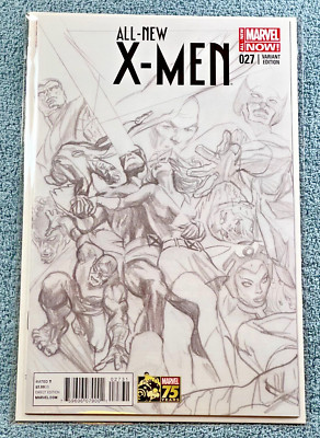 ALL-NEW X-MEN #27 NM-MT Alex Ross B&W Sketch Variant LTD 1 for 300 RARE CGC It!