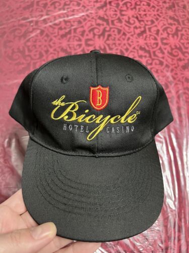 The Bicycle Hotel Casino Black Adjustable Snapback One Size Hat California New - Picture 1 of 7