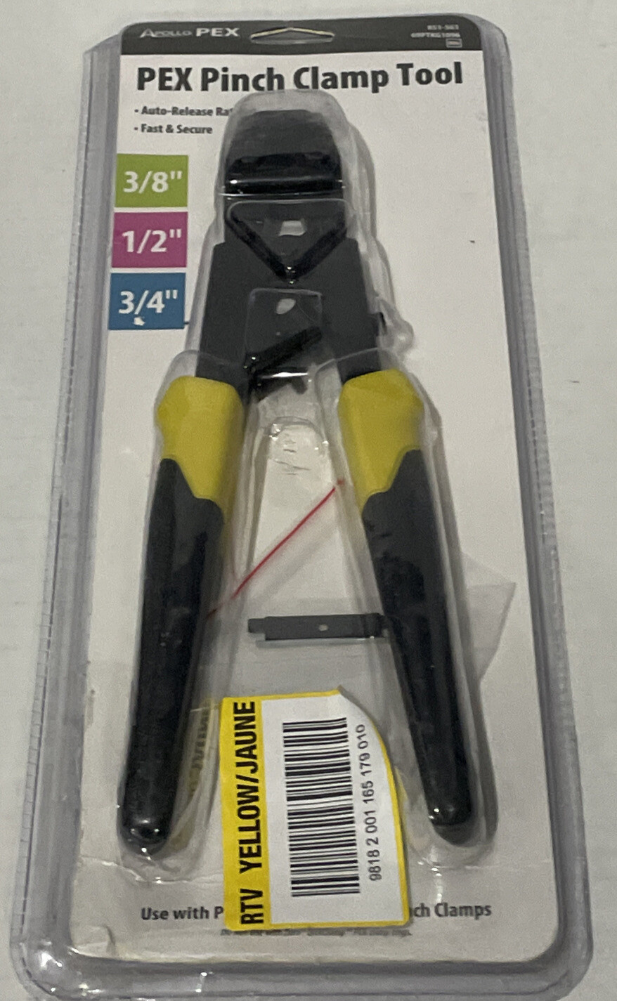 Apollo PEX QuickCinch Clamp Tool 3/8" 1/2" and 3/4" 69PTKG1096 eBay