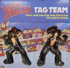 wwf ljn wrestling superstars tag team young bucks matt & nick jackson figures