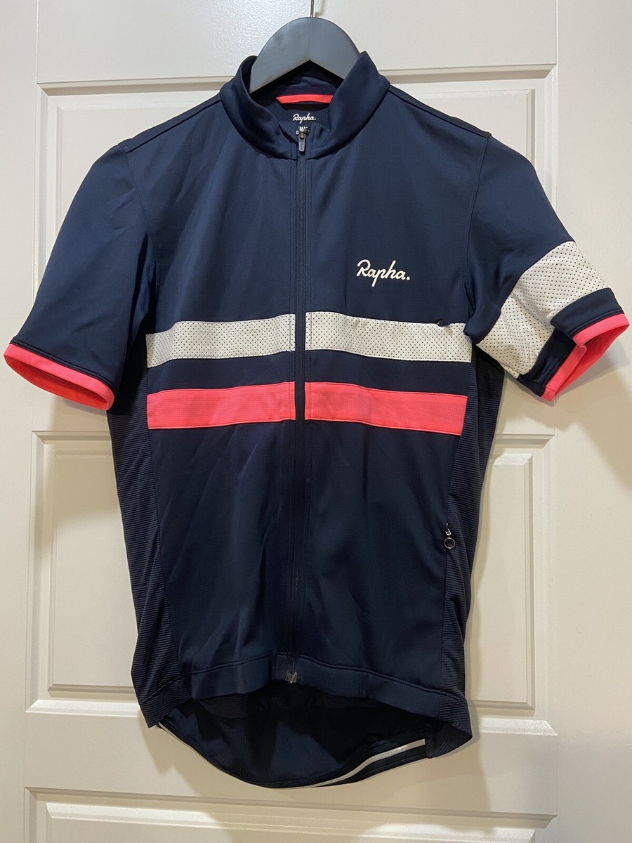 NEW Rapha Men's Brevet Jersey, Navy, Size S | eBay