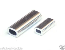 Mini Aluminum Oval Crimps Sleeves 1,000pc available 0.8mm - 3.1mm ID