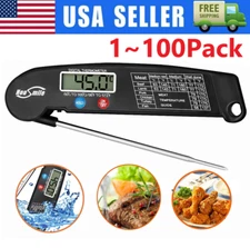 Instant Read Digital Meat Thermometer BBQ Grill Smoker For Kitchen Food Cooking