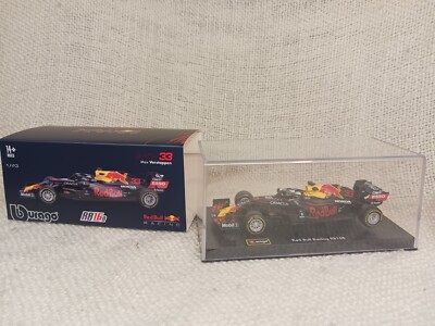 Bburago Intn'l MV33 Max Verstappen 1/43 Model Red Bull Racecar In Display Case