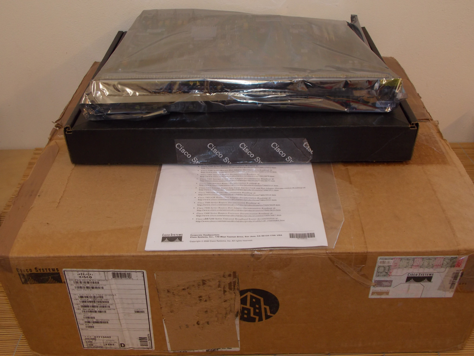 NEU Cisco 7300-NSE-150 7304 Router Network Services Engine 150 NEW OPEN ...