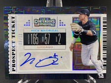 2019 Panini Contenders Draft Picks NICK MADRIGAL TICKET DIAMOND AUTO OSU  /15