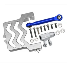 GPM Aluminum 6061-T6 Servo Mount + Tie Rod + 25T Servo Horn Silver for X-Maxx