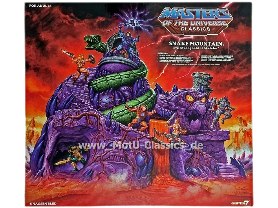 SNAKE MOUNTAIN Playset Spielset Masters of the Universe Classics Super 7 NEU OVP