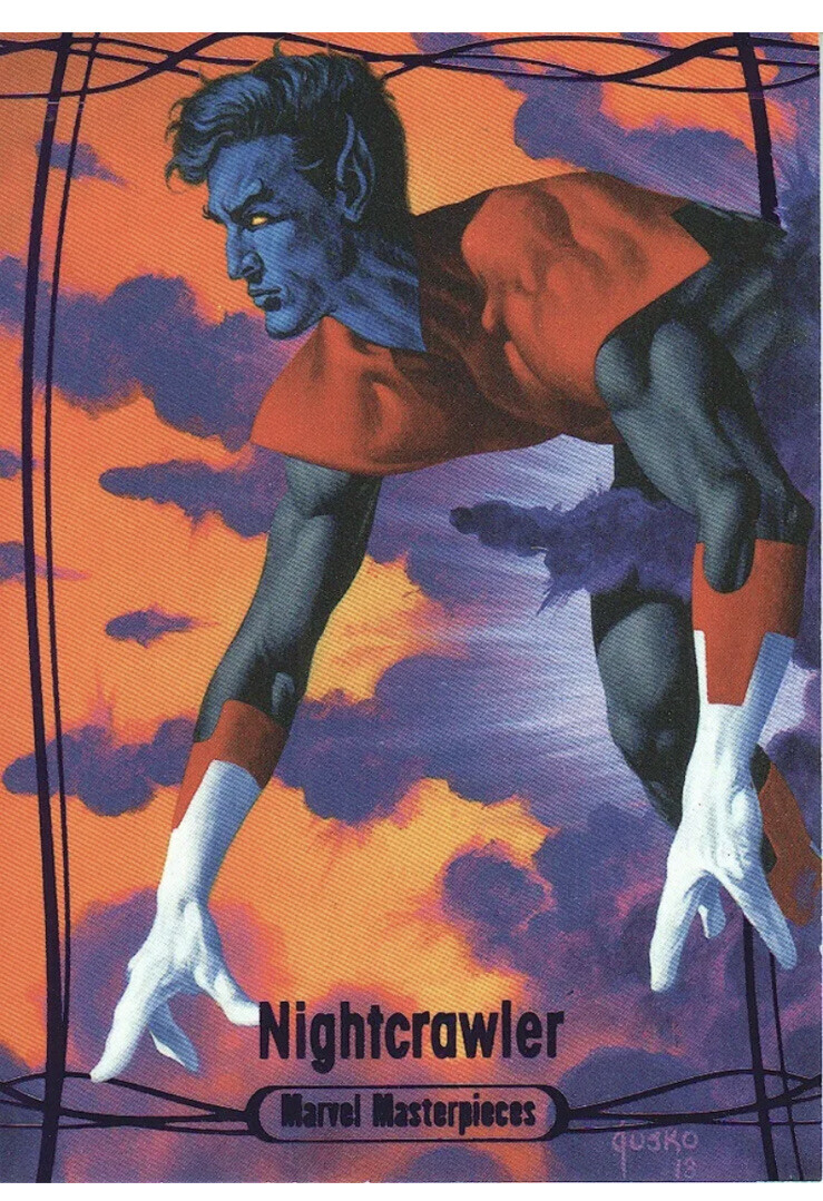 2016 Marvel Masterpieces Nightcrawler Epic Purple Parallel #167/199 Joe Jusko