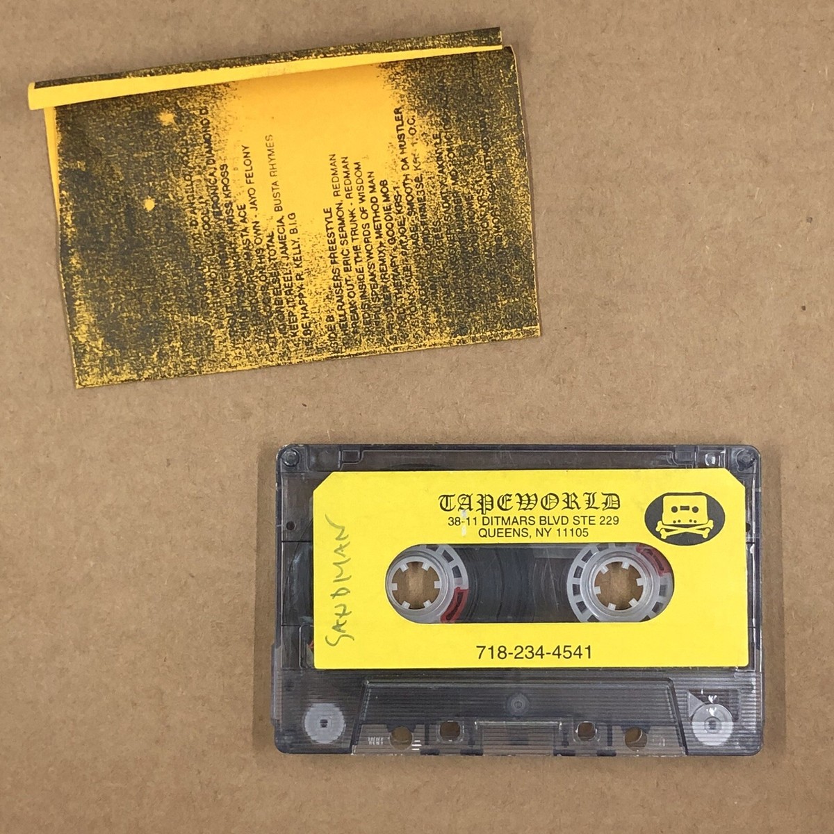 SANDMAN Cassette Tape 90s Rap 119 MIXED FREESTYLE MASTA ACE
