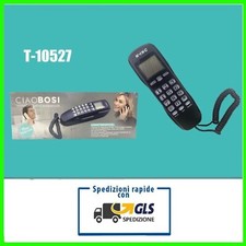 TELEFONO FISSO CON TASTI GRANDI CON DISPLAY LCD PER ANZIANI CASA UFFICIO ALBERGO