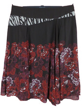 SK13387- COLDWATER CREEK Women's Polyester Flared Skirt Multicolor Size XL 18