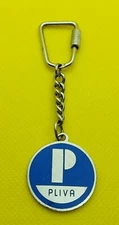 PLIVA part of Teva Pharmaceutical Industries ltd Israel pharmac vintage keychain