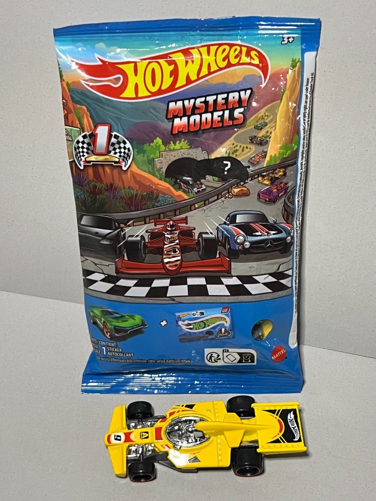 *Hot Wheels* (2024 Mystery Models #9) [Formula Flashback-Yellow] New in Package!