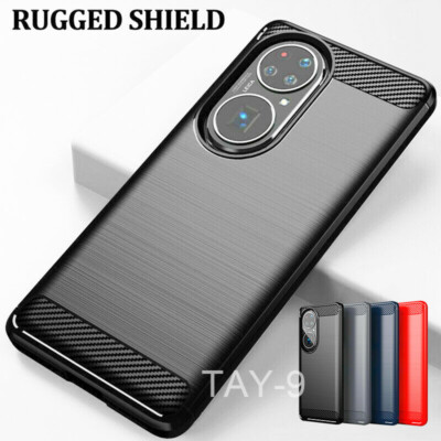 For Huawei P50 P50 Pro Anti-Drop Carbon Fiber Rugged Hot Slim Case Shockproof