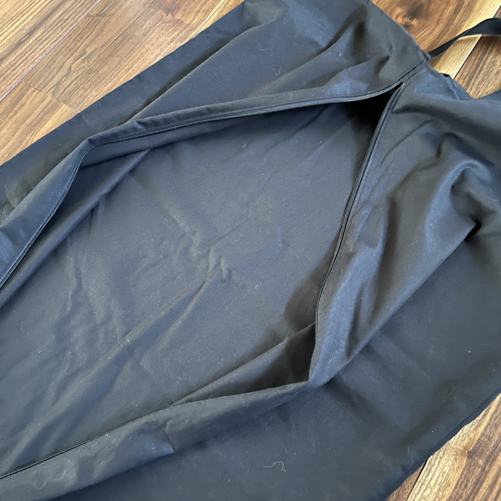 Saint Laurent Paris Borsa Porta Indumenti Lunga Nera Pieghevole Full Zip 64 50" x 23 50"