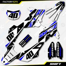 White & Blue Shift Polisport Restyle Graphics Kit fits Suzuki Drz400 Drz400sm