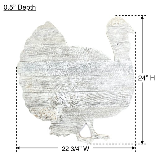Pavo rústico de madera de granja, gran decoración de pared para otoño, acción de gracias y hágalo usted mismo - Imagen 15 de 17