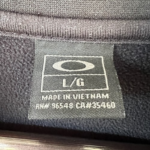 Chaqueta Oakley para Hombre con Cremallera Completa Talla Grande Negra y Gris Forrada de Lanza Dos Tonos *Leer - Imagen 3 de 13