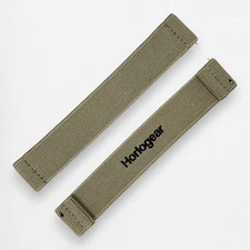 HORLOFLEX (Khaki) Watch Strap Band for Swatch Omega Speedmaster MoonSwatch