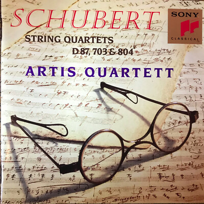 Schubert・String Quartets・D-87・703・804・Artis Quartett・CD   1995 Sony・Media NM!