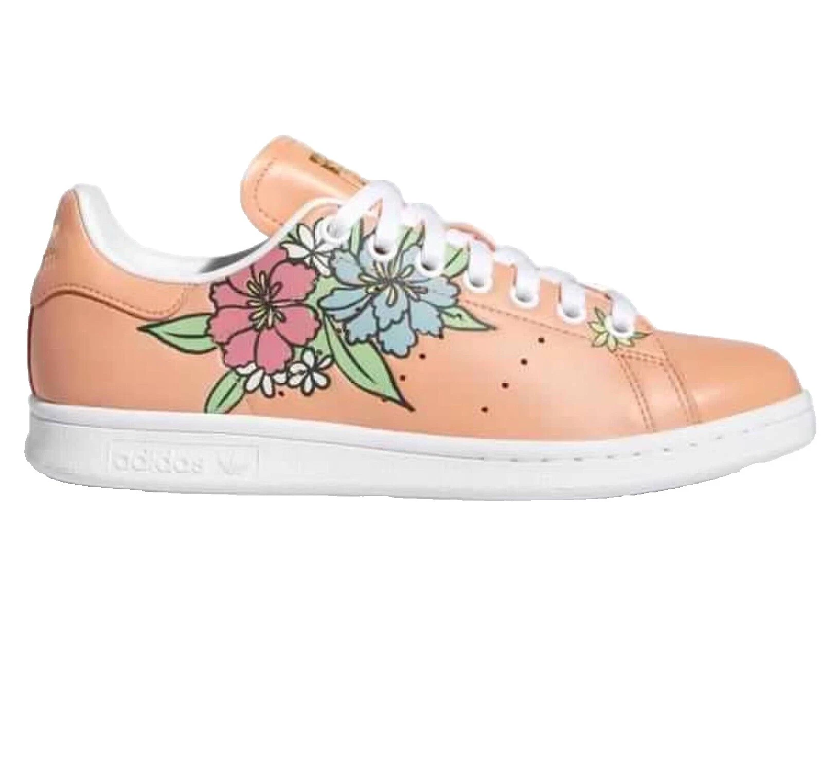 adidas Leather Upper Floral Shoes for Women