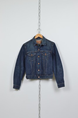 ✅USA製 90s vintage denim tracker jacket 90s Denim Tracker Jacket XL Size Gray Vintage Unisex coat | eBay