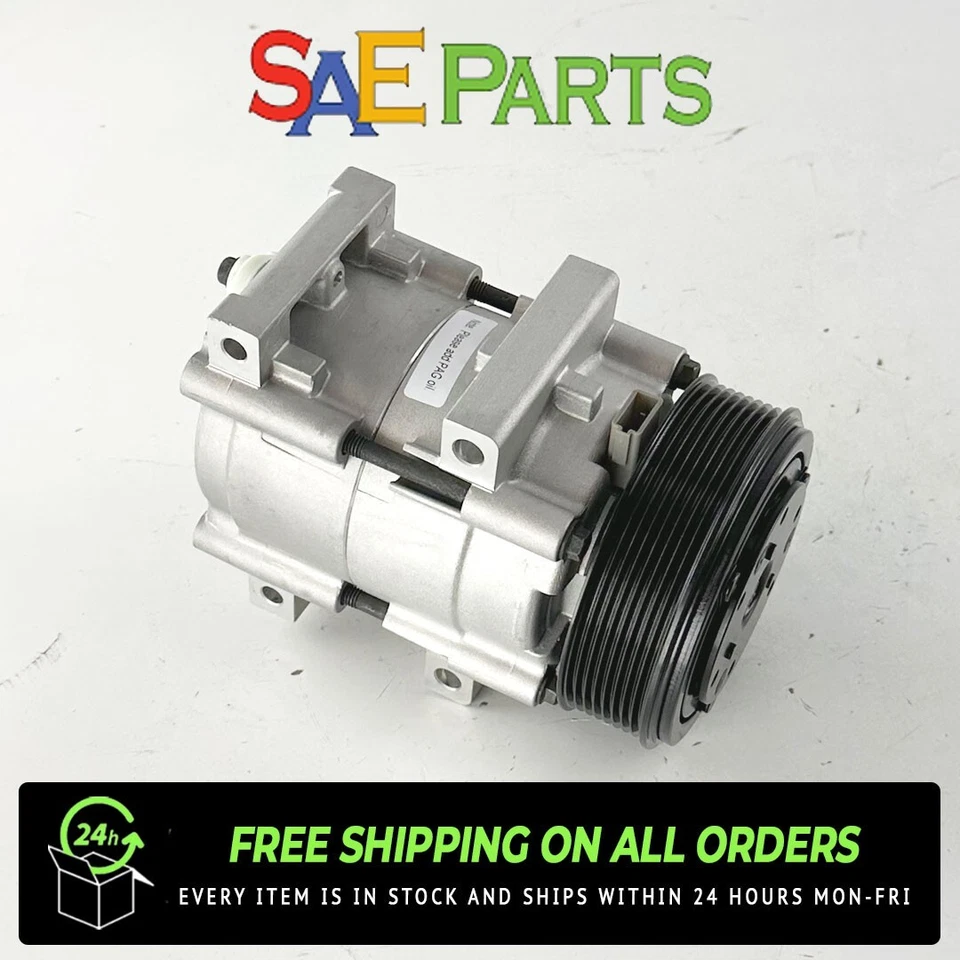 Compresor de aire acondicionado Valeo 10000540 para 1999-2003 F-250, F-350, F-550 (7,3 L) Foto 4 de 4