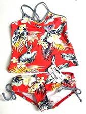 65 Billabong Aloha Yo Tankini 2-Pc Girls NWT Sz 4,5,6X,7,8,10,12,14 Swimsuit