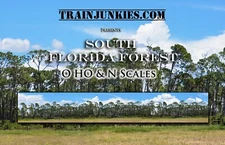 TrainJunkies South Florida Forest Model Railroad Backdrop