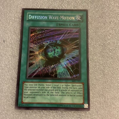 Yugioh Diffusion Wave-Motion MFC-107 Secret Rare Holo Bleed Konami 2003 NM