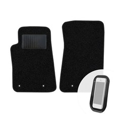 Vorne Fußmatten Auto Set 2x Schwarz passend für Chevrolet Camaro 2006-15